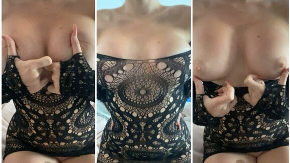 Kelly Kay Body in Black Lingerie Leaked